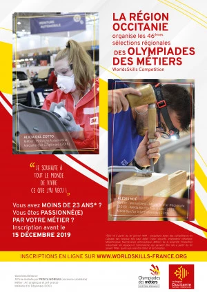 Affiche 46ème Olympiades des Métiers : les inscriptions sont lancées ! 