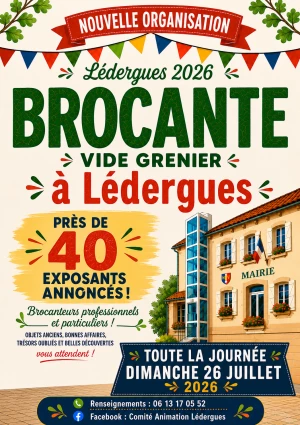 Affiche Brocante vide grenier