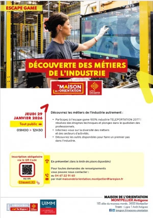 Affiche Découverte des métiers de l'industrie