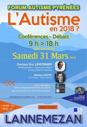 Affiche Forum : L'autisme en 2018 ?