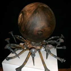 Gravidité Végétale 2 - Fer pur, Cuivre, Aluminium, Céramique, Noyer - M.S. ORMAN 