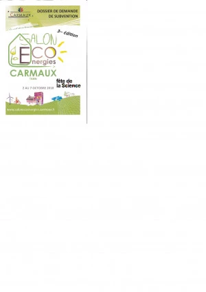 Affiche Salon éco-énergie -étape village des sciences