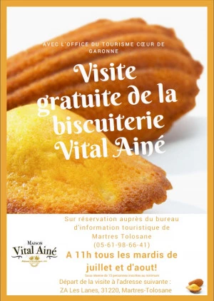 Affiche Visites gratuites de la Biscuiterie Vital Ainé