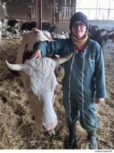 Chantal Casal, productrice de lait en agriculture bio dans l'Aveyron.