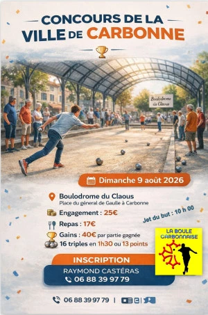 Affiche CONCOURS DE LA VILLE DE CARBONNE