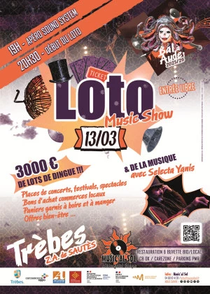 Affiche LOTO Music Show + SELECTA YANIS 