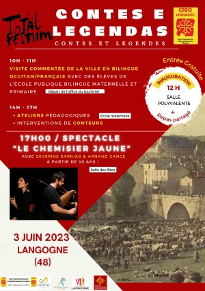 Affiche Jornada CREO Total Festum a Langonha - Contes e Legendas