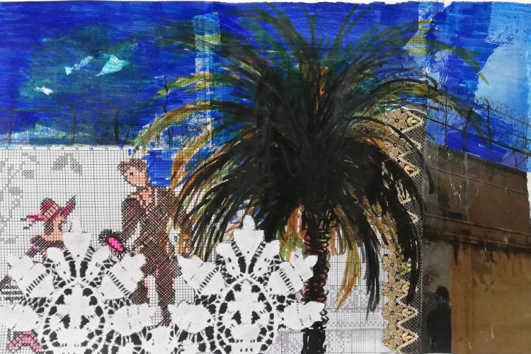 Sans titre - Technique mixte sur papier/30x40cm/2022 - Thilleli Rahmoun 