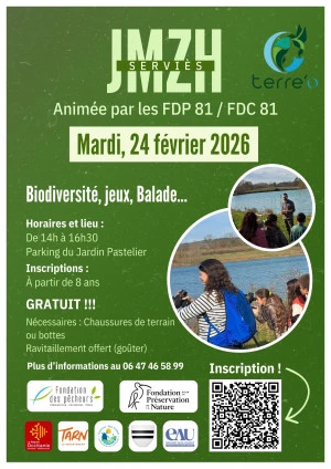 Affiche Animation offerte ce 24 février dans le cadre de la journée des zones humides