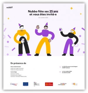 Affiche Soirée anniversaire 25 ans de NUBBO