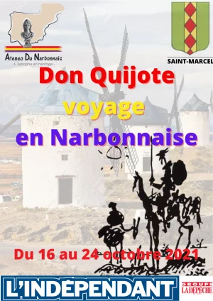 Affiche Don Quijote voyage en Narbonnaise 