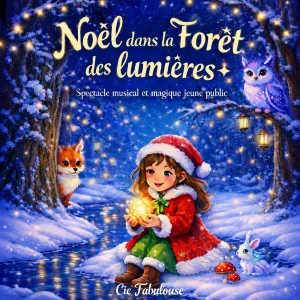 Affiche Noël dans la forêt des lumières 