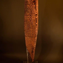 21DM0211 - Pin douglas / Acier - Jean-Michel RIBEYROLLES Sculpteur - Yoann PORTEJOIE Photographe 