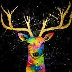 Cer(f-at)titude - Acrylique sur toile sur châssis 80x80cm - Sylvie Clain 