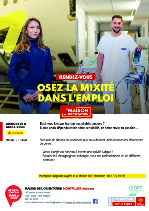 Affiche Osez la mixité dans l'emploi 