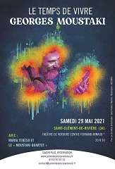 Affiche Le temps de vivre. Georges Moustaki
