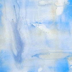 Gueule bleue - Aquarelle, L 31 x H 31 cm