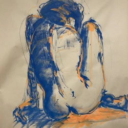 « Onde intérieure » - Feutre acrylique à pointe large de la marque Molotov