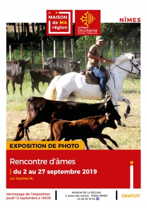 Affiche Vernissage de l'exposition "Rencontre d'âmes"