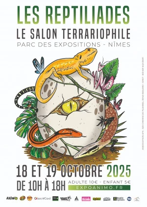 Affiche Les Reptiliades - Le plus grand salon terrariophile de France