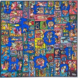 FISH'N CHIPS - Toile 100x100