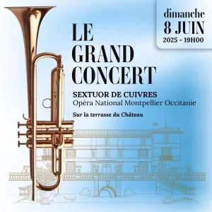 Affiche Concert de Cuivres de l'OONM sur la terrasse du Château de Flaugergues