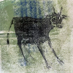 « Vachette » - Monotype 12x12cm