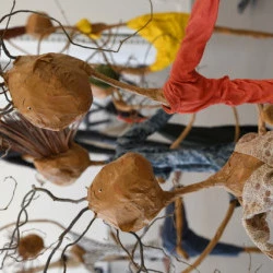 Entrelacs - Technique mixte 60x105x160cm