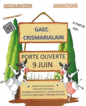 Affiche Semaine de la bio - Porte ouverte du GAEC CRISMARIALAIN, éleveurs d'Aubrac