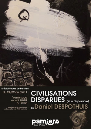 Affiche " Civilisations disparues (et à disparaître)"