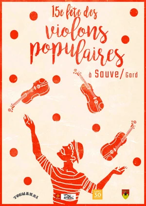 Affiche 15ème Fête des Violons Populaires à Sauve - Total Festum