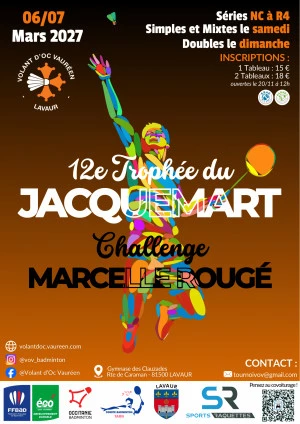 Affiche 12e Trophée du Jacquemart - Challenge Marcelle Rougé