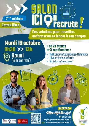 Affiche 5ème édition du Salon « ICI, On Recrute ! »