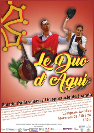 Affiche Le Duo d'Aquí à Lézignan-la-Cèbe 