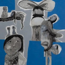 Plop - huile sur toile 81 x 100 cm - Joseph Lazaro 