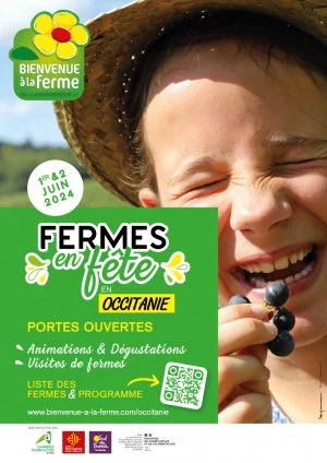 Affiche "Fermes en Fête" en Occitanie