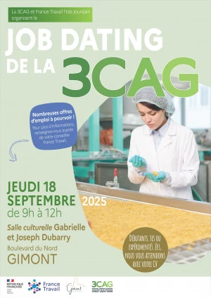 Affiche Jobdating de la 3CAG
