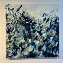 Sans Titre - Diptyque, acrylique sur toile.100X100 cm - Anne Fleury 