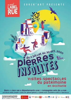 Affiche "Les contre-visites guidées par Jérôme Poulain" - Visite Spectacle du Patrimoine, Cazères (31)