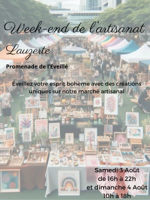 Affiche Marché de créateurs week-end de l'artisanat