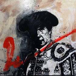 Matador 01 - Peinture huile, encre de chine, acrylique et aérosol. - Bayonas 