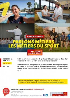 Affiche Les métiers du sport 