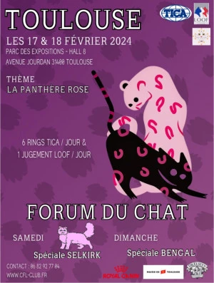 Affiche Exposition féline internationale 