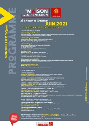 Affiche Programme de la Maison de l'Orientation en juin