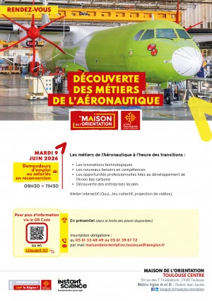 Affiche Découverte des métiers de l'aéronautique