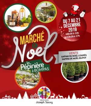 Affiche Le Marché de Noël 2018 de l'ESAT Charles de Menditte