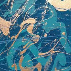 Bleu n°13 - Technique mixte - Photo M-Ed SÉGUIN 