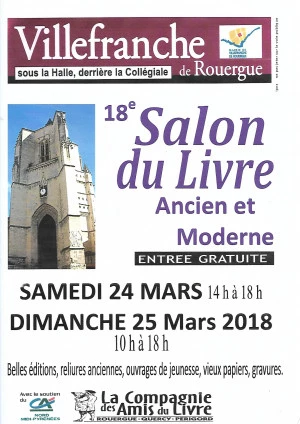 Affiche 18 salon du livre ancien et moderne