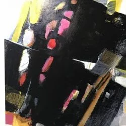 Les ailes noires - Acrylique sur toile 130/89