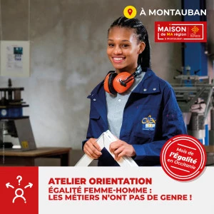 Affiche Atelier orientation, égalité femme-homme : les métiers n'ont pas de genre !